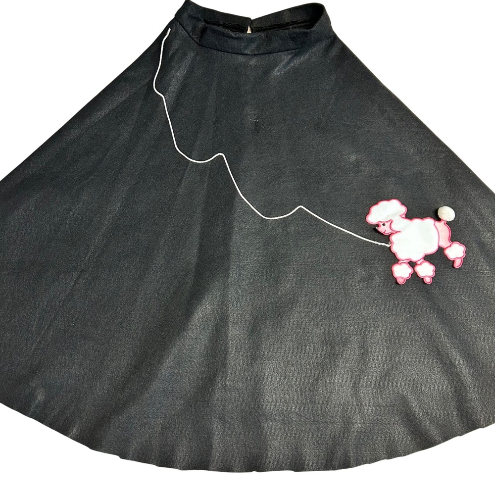 Handmade Kids Girl Scout sock hop Felt Poodle Skirt 1950s 28‎ Waist 33 Long